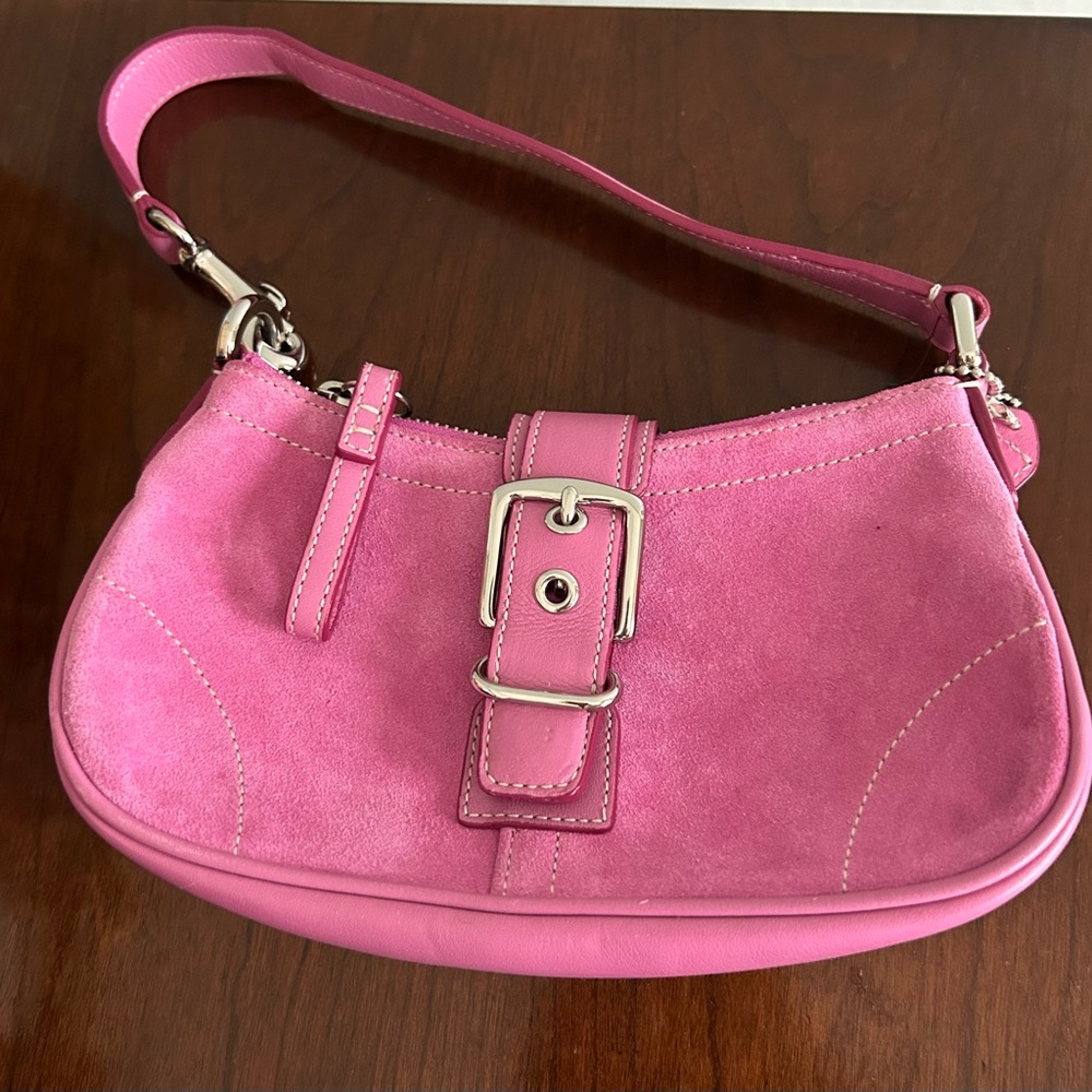 Pink Suede Women's Bag